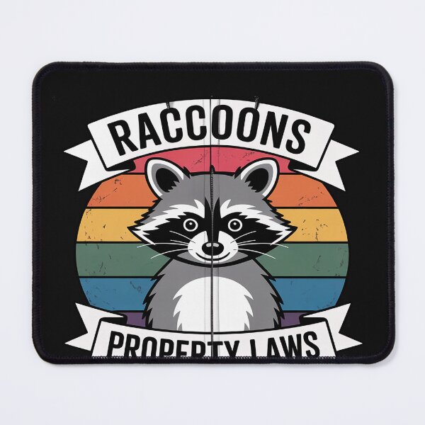 Item preview, Racoons Lover Vintage Raccoons Property Laws designed and sold by Dolostope.