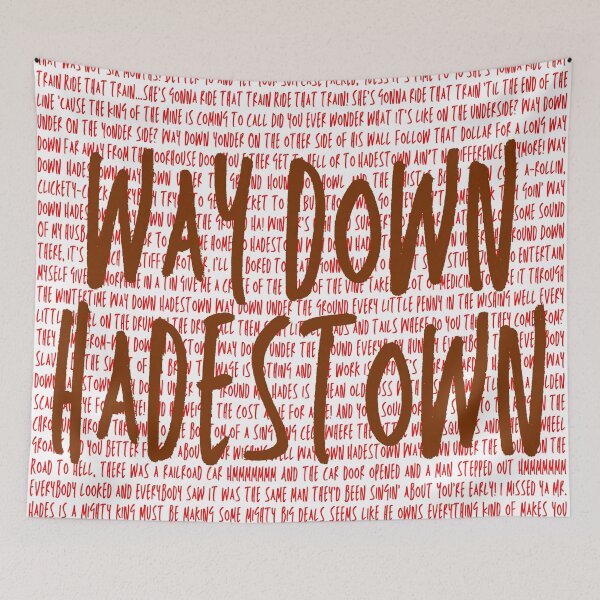 Item preview, Hadestown Lyrics designed and sold by broadwaygirl142.
