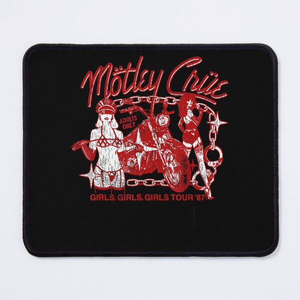Item preview, Motley Crue Red Stage Performance Rock Illustration designed and sold by theodorehen.