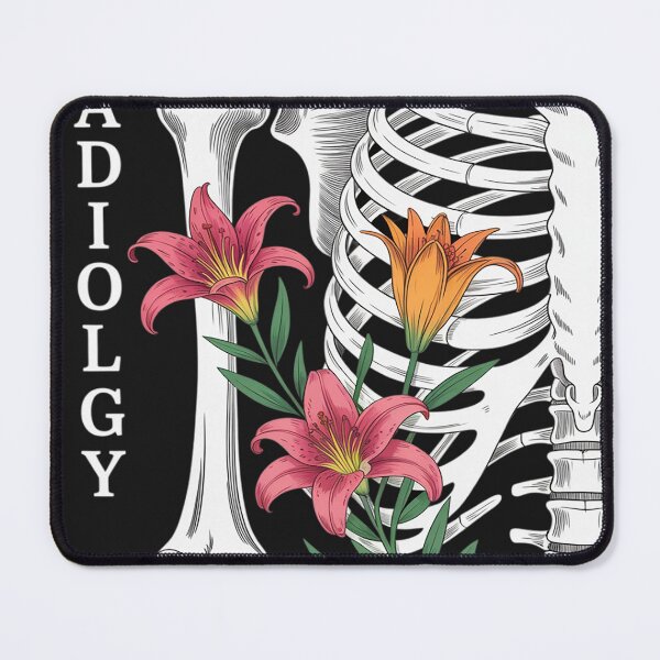 Artikelvorschau, Radiologie Skelett Blumen Radiologe Rad Tech Technologe entworfen und verkauft von Dolostope.