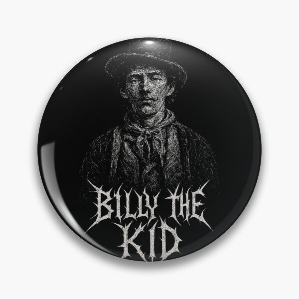 Item preview, Billy the Kid Outlaw – Western Gunslinger Metal Style Artwork designed and sold by Mortisigil.