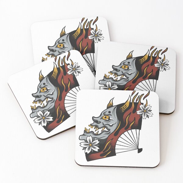 Item preview, Japanese Mask with fan designed and sold by Kalohe Renea.