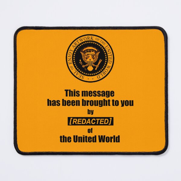 Item preview, A Message from [REDACTED] (Orange) designed and sold by  Enjoy Artwork .