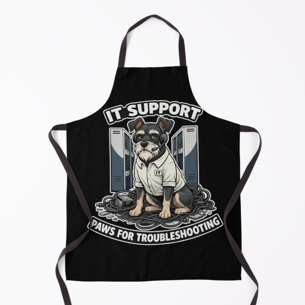 Item preview, Schnauzer IT Support - Paws for Troubleshooting Pun designed and sold by Pulse & Paws | Pop Culture Tees and Stickers.