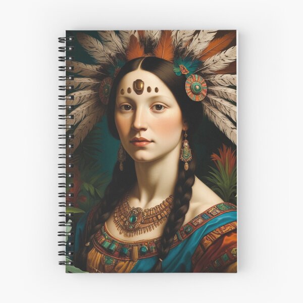 Item preview, Meso Lisa – Renaissance Portrait Reimagined in a Mesoamerican Art Style designed and sold by TheOuroborean.