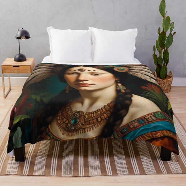 Item preview, Meso Lisa – Renaissance Portrait Reimagined in a Mesoamerican Art Style designed and sold by TheOuroborean.