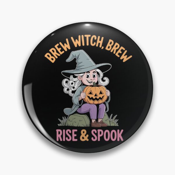 Item preview, Halloween Hexe - Brew Witch, Brew Rise & Spook Spruch designed and sold by skanderio.