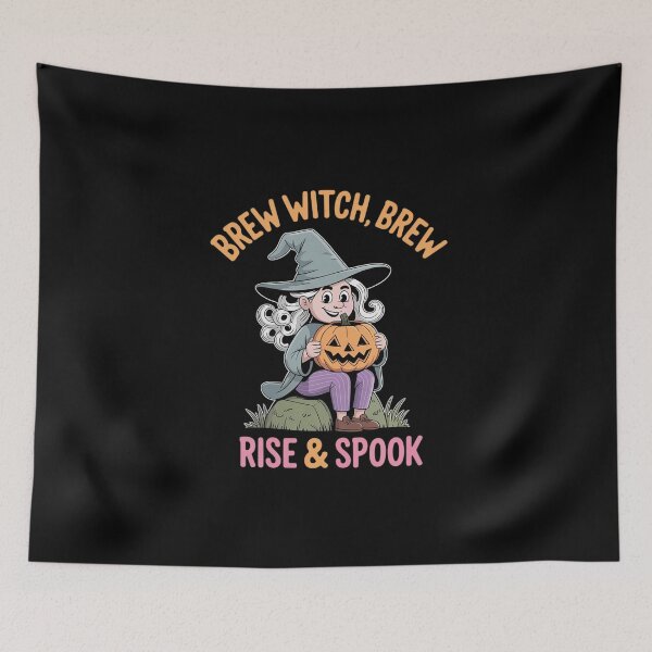 Item preview, Halloween Hexe - Brew Witch, Brew Rise & Spook Spruch designed and sold by skanderio.