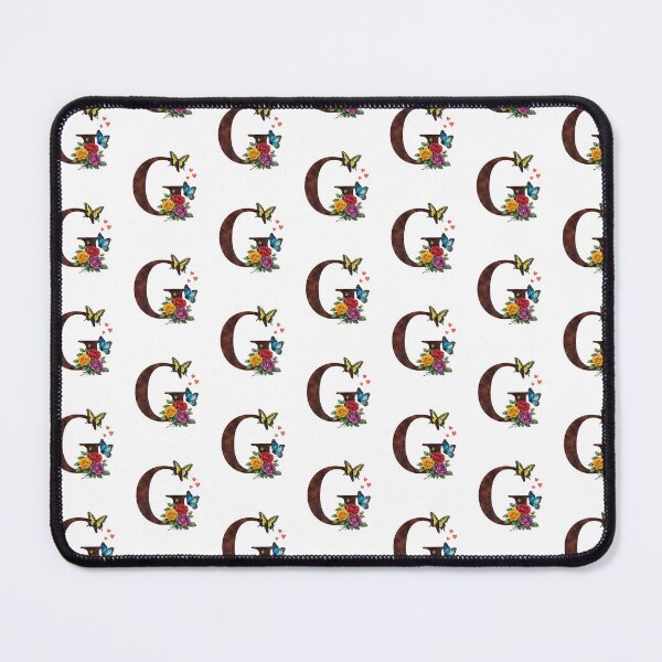 Item preview, Alphabet G with flowers and butterflies designed and sold by Shandiz Design.