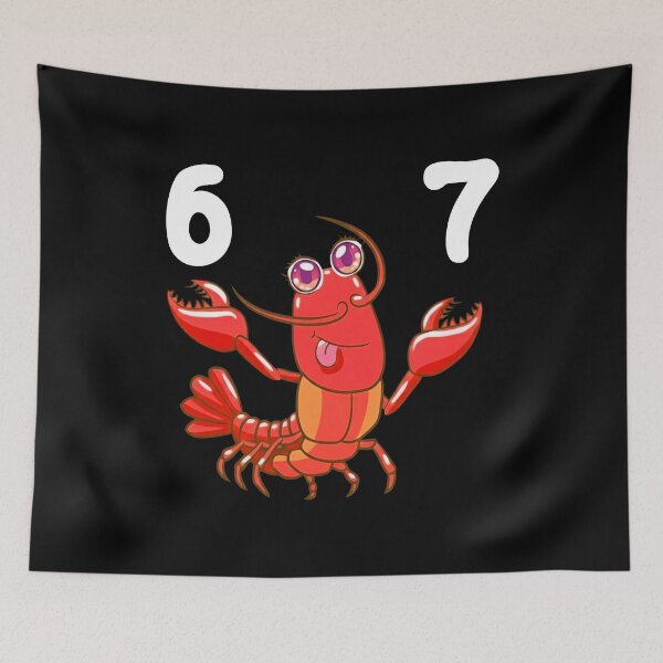 Item preview, Cute Lobster Counting 67 Six Seven Design designed and sold by LashondaGreen89.