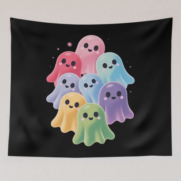 Item preview, ghosts Gay Pride Rainbow LGBTQ designed and sold by EllenJast.