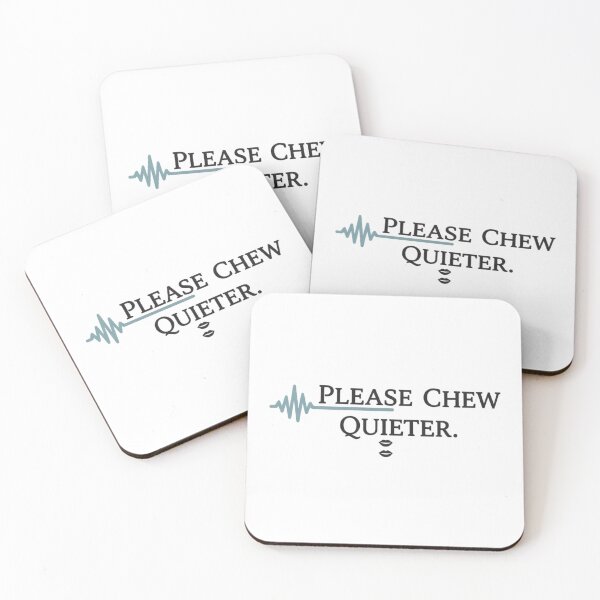 Item preview, Please Chew Quieter - Minimalist Soundwave and Lips Graphic designed and sold by axiksa10.