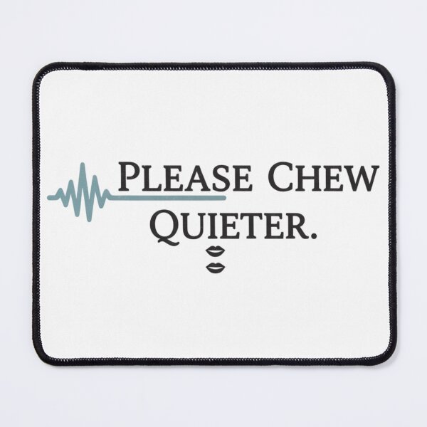 Item preview, Please Chew Quieter - Minimalist Soundwave and Lips Graphic designed and sold by axiksa10.