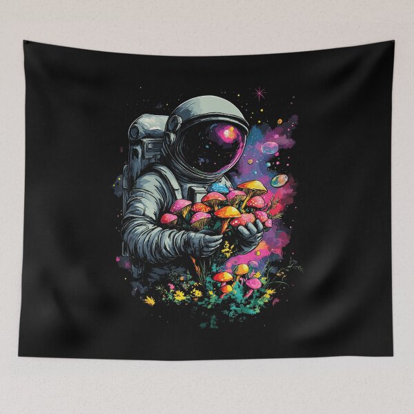 Item preview, Trippy Edm Mushroom Astronaut Psychedelic designed and sold by elihletoriong.