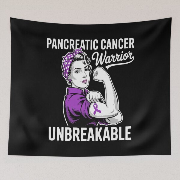 Item preview, Pancreatic Cancer Warrior Unbreakable Awareness designed and sold by SIGORDESIGN.