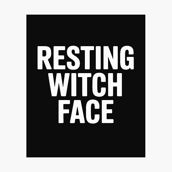 Item preview, Resting Witch Face designed and sold by Dolostope.
