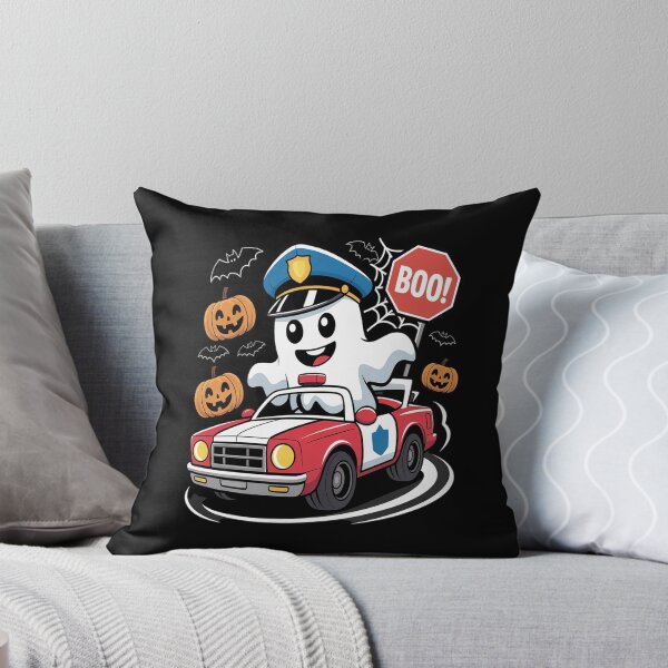 Item preview, Halloween Police - Ghost Cop Driving Spooky Patrol Car designed and sold by imsamaharem.