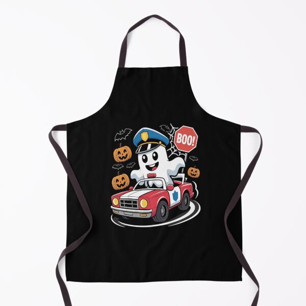 Item preview, Halloween Police - Ghost Cop Driving Spooky Patrol Car designed and sold by imsamaharem.