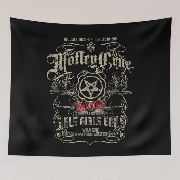 Item preview, Motley Crue Gothic Pentagram Metal Poster Design designed and sold by min7dlarson.