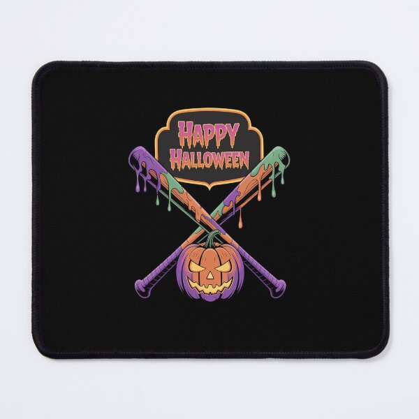 Item preview, Halloween Pumpkin Baseball Crossed Bats Dripping Horror designed and sold by imsamaharem.