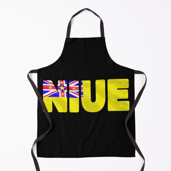 Item preview, NIUE - Flag Flying in Wind cut to Letters Souvenir Sticker Shirt designed and sold by Adam Gormley.