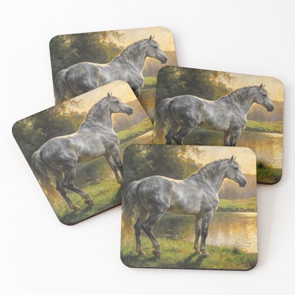 Item preview, Andalusian Stallion by the Lake designed and sold by Silver Calico Studio.