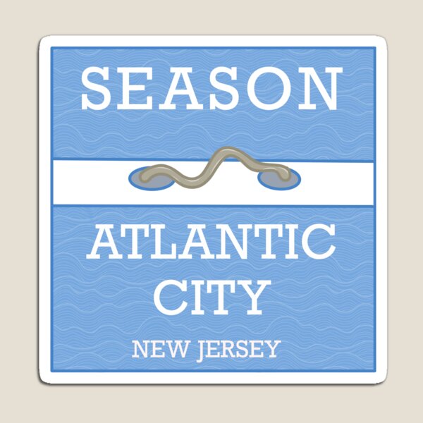 Item preview, Insignia de playa de Atlantic City, Nueva Jersey designed and sold by Having Some Fun.