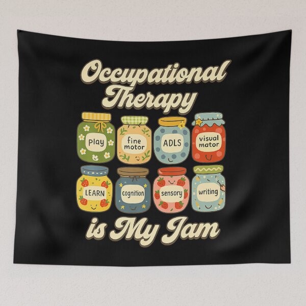 Item preview, Occupational Therapy Is My Jam Cute Ot Jars designed and sold by pfanodlnazb.