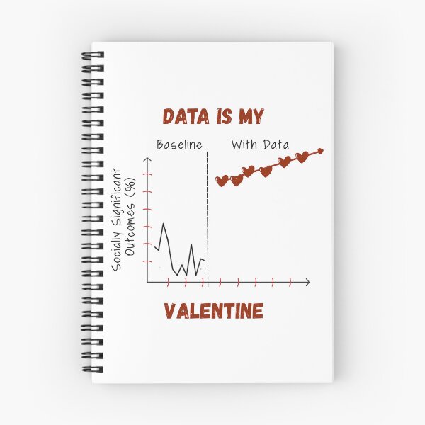 Item preview, DATA IS MY VALENTINE designed and sold by Grit & Grace.