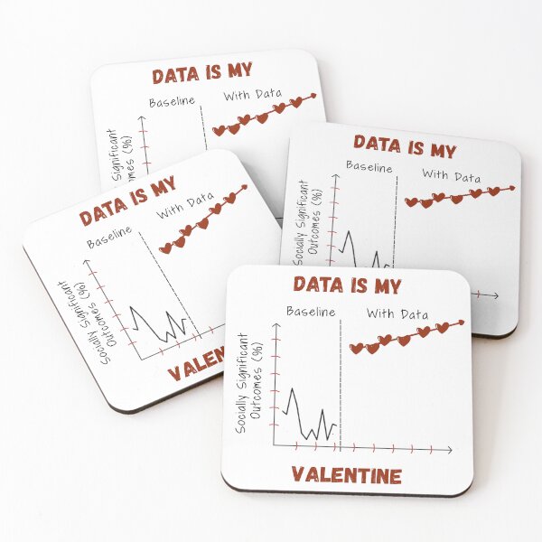 Item preview, DATA IS MY VALENTINE designed and sold by Grit & Grace.