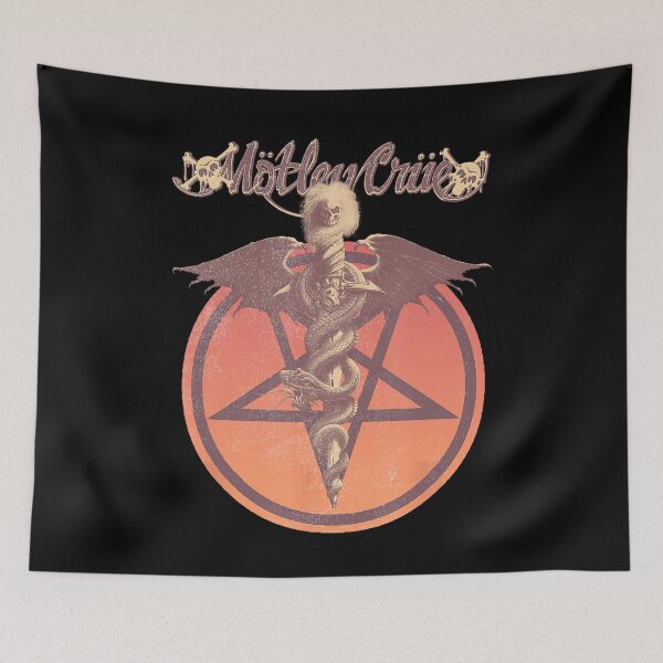Item preview, Motley Crue Winged Demon Retro Metal Art designed and sold by theodorehen.