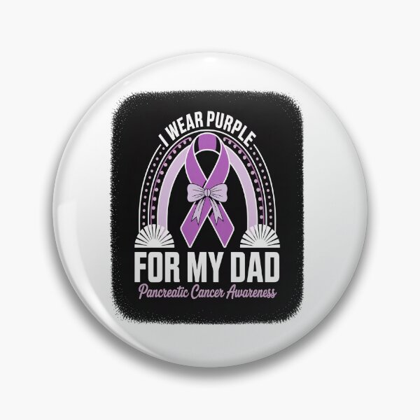Item preview, Rainbow I Wear Purple For My Dad Pancreatic Cancer Awareness designed and sold by SIGORDESIGN.