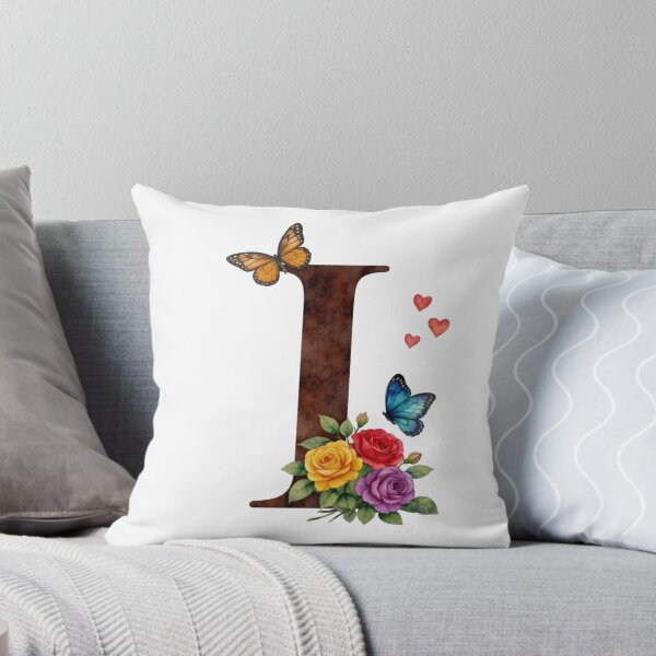 Item preview, Alphabet I with flowers and butterflies designed and sold by Shandiz Design.