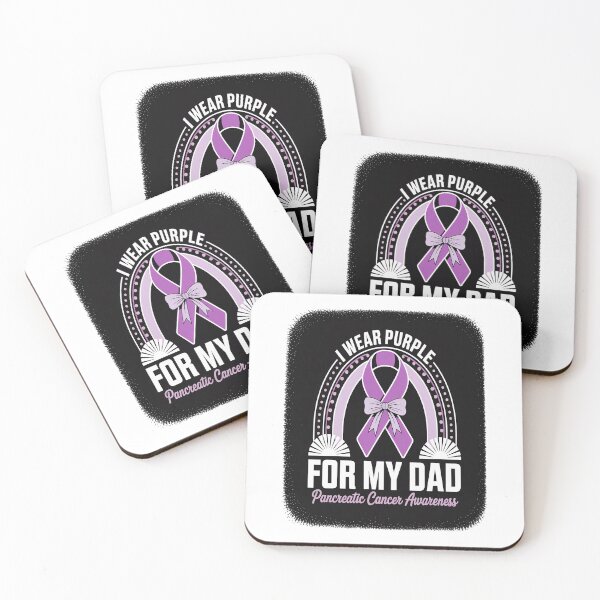 Item preview, Rainbow I Wear Purple For My Dad Pancreatic Cancer Awareness designed and sold by SIGORDESIGN.