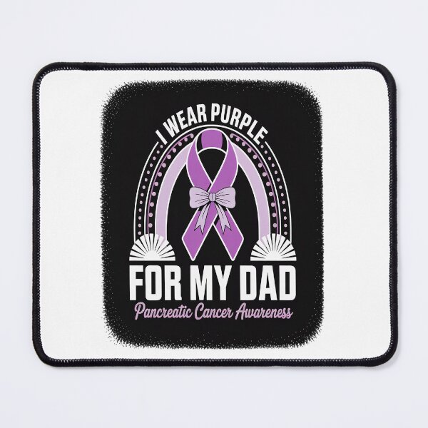 Item preview, Rainbow I Wear Purple For My Dad Pancreatic Cancer Awareness designed and sold by SIGORDESIGN.