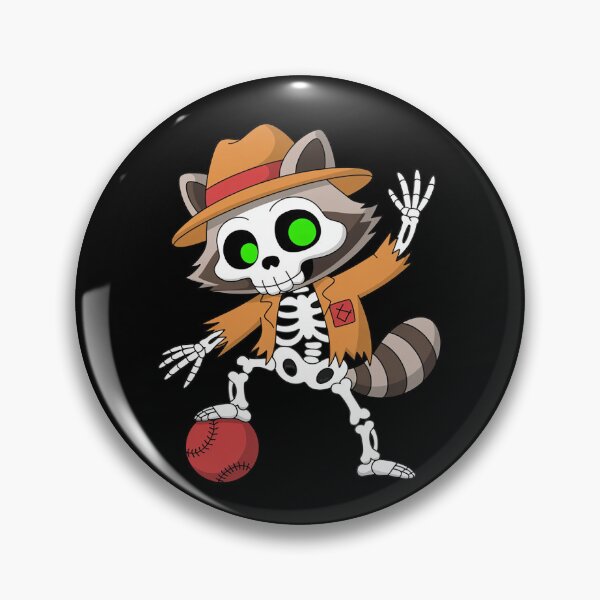 Artikelvorschau, Halloween-Waschbär, der dabbt – Dodgeball-Spieler entworfen und verkauft von imsamaharem.