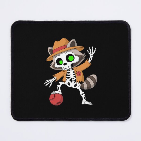 Item preview, Halloween Raccoon Dabbing Dodge Ball Player Dodgeball designed and sold by imsamaharem.