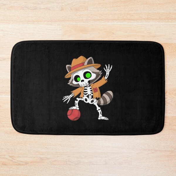 Item preview, Halloween Raccoon Dabbing Dodge Ball Player Dodgeball designed and sold by imsamaharem.