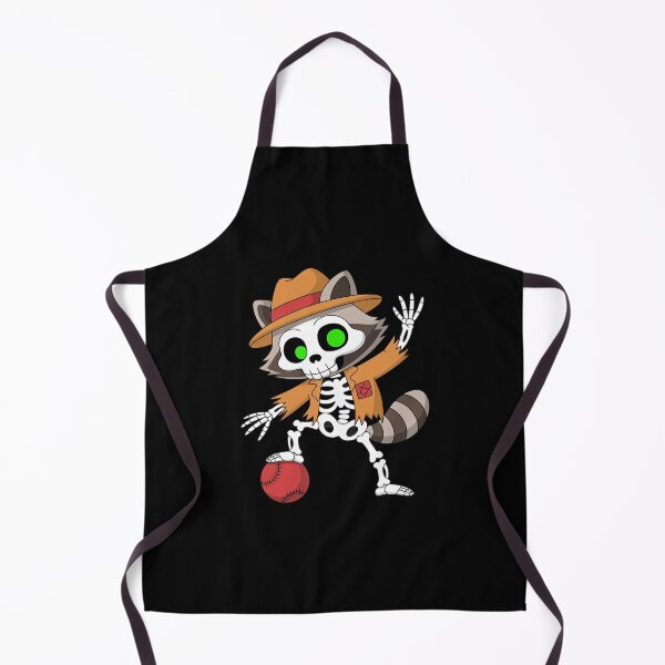 Item preview, Halloween Raccoon Dabbing Dodge Ball Player Dodgeball designed and sold by imsamaharem.