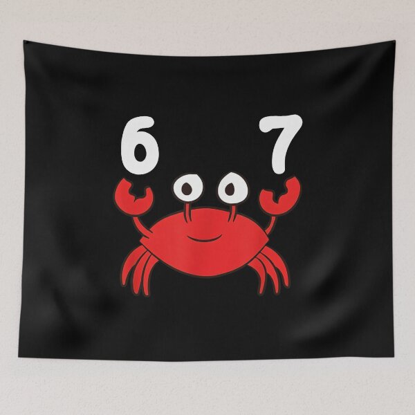 Item preview, Funny Red Crab 67 Six Seven Design designed and sold by LashondaGreen89.