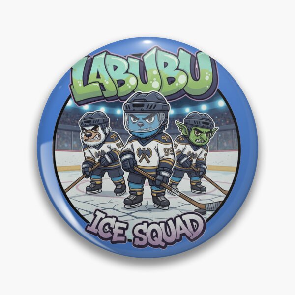Item preview, Cute Monsters Ice Hockey Squad - Labubu Style designed and sold by Pixel & Beyond.