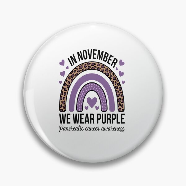 Item preview, Rainbow November We Wear Purple Pancreatic Cancer Awareness designed and sold by SIGORDESIGN.