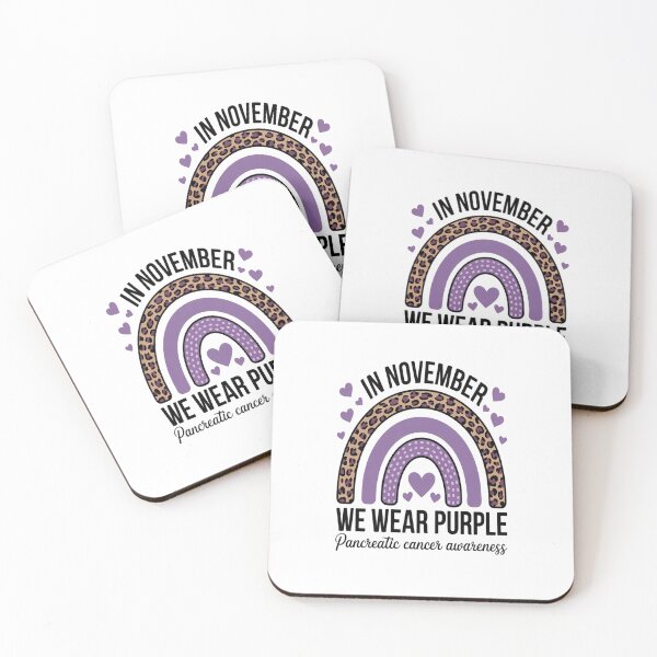 Item preview, Rainbow November We Wear Purple Pancreatic Cancer Awareness designed and sold by SIGORDESIGN.