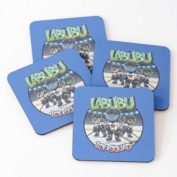 Item preview, Cute Monsters Ice Hockey Squad - Labubu Style designed and sold by Pixel & Beyond.