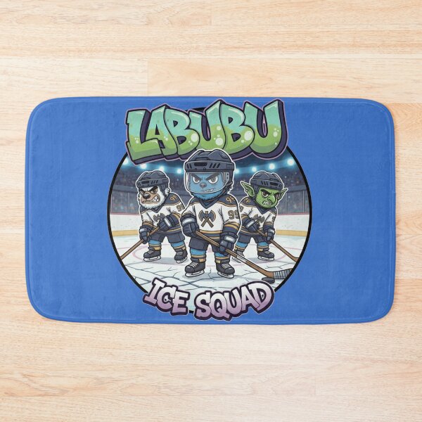 Item preview, Cute Monsters Ice Hockey Squad - Labubu Style designed and sold by Pixel & Beyond.