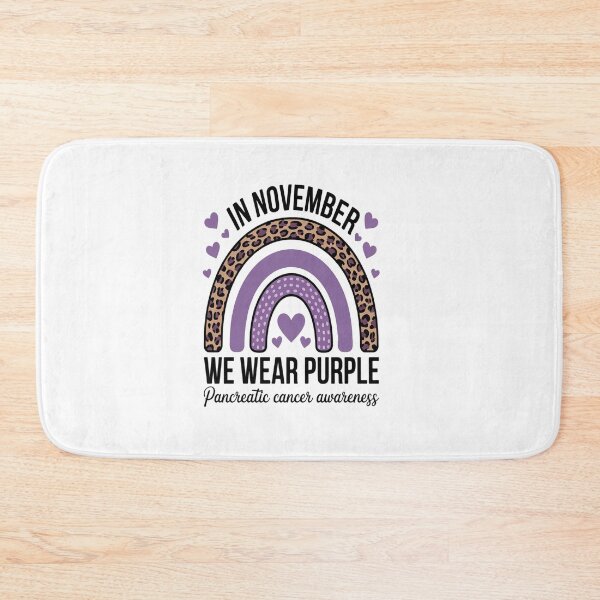 Item preview, Rainbow November We Wear Purple Pancreatic Cancer Awareness designed and sold by SIGORDESIGN.