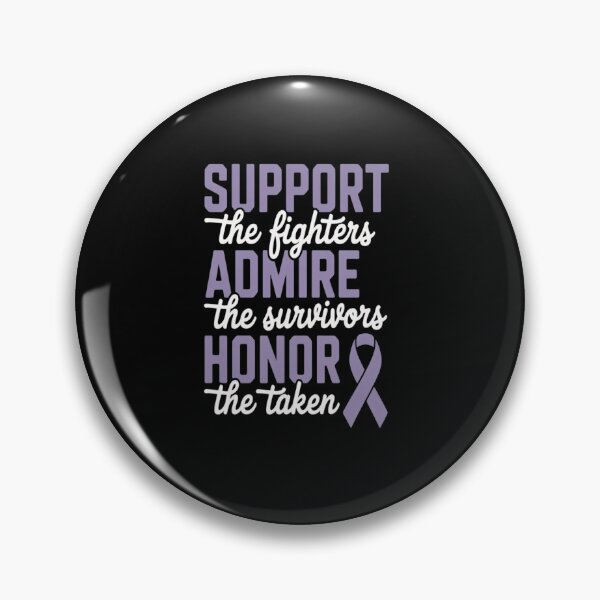 Item preview, SUPPORT ADMIRE HONOR, Purple Ribbon Pancreatic Cancer designed and sold by SIGORDESIGN.
