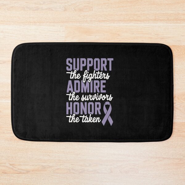 Item preview, SUPPORT ADMIRE HONOR, Purple Ribbon Pancreatic Cancer designed and sold by SIGORDESIGN.