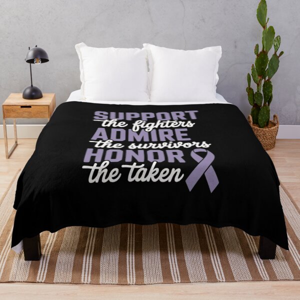 Item preview, SUPPORT ADMIRE HONOR, Purple Ribbon Pancreatic Cancer designed and sold by SIGORDESIGN.