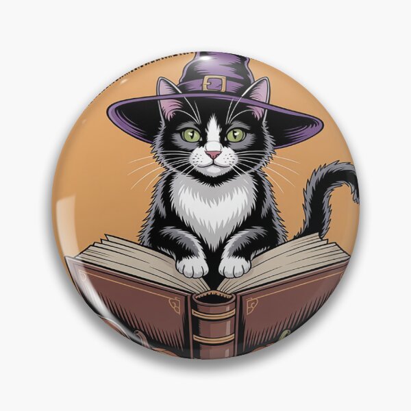 Item preview, Salem Witch Book Club Bookish Halloween Black Cat designed and sold by trinfhri.